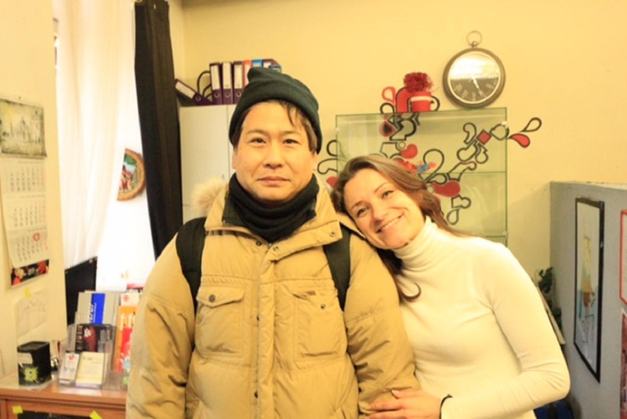 Pogo Hostel Vilna Exterior foto Alexey and his wife, 2011